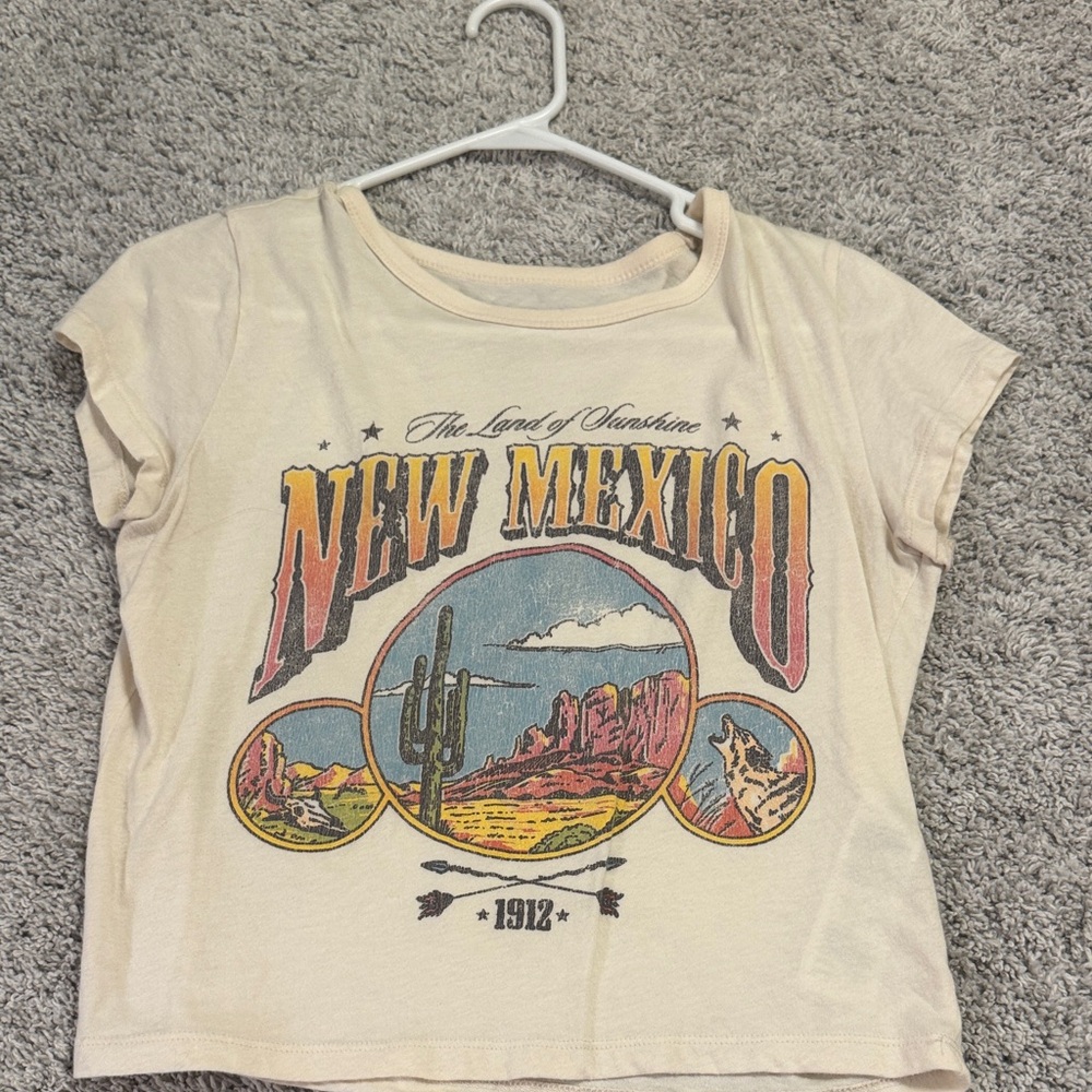 Hollister Cream Cotton Tee